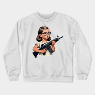 The Little Girl and a Gun Crewneck Sweatshirt